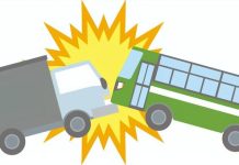 सर्लाहीमा बस–ट्रक ठोक्किँदा ११ जना घाइते