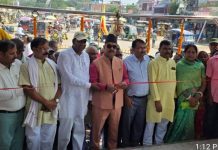 गौरमा नवनिर्मित घण्टाघरको भव्य उद्घाटन, नगर प्रमुख शम्भु साहद्वारा माता दुर्गाको पूजन