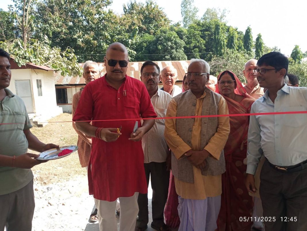 रौतहटको दुर्गा भगवती गाउँपालिका–२ भलोहियास्थित सरस्वती प्राथमिक विद्यालयको नयाँ भवनको भव्य उद्घाटन