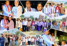 सिसवा धमौरामा होली मिलन: नगर प्रमुख विनोद प्रसाद कुर्मीको शुभकामना र अशक्तलाई सहयोग