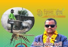 बृन्दावनमा लामखुट्टे नियन्त्रण अभियान सुरु हुँदै, विषादी छर्ने तयारी पूरा