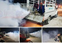 बृन्दावनमा लामखुट्टे नियन्त्रण अभियान तीव्र, डेंगु–मलेरियाबाट जोगिन नगर प्रमुख कुर्मी सक्रिय